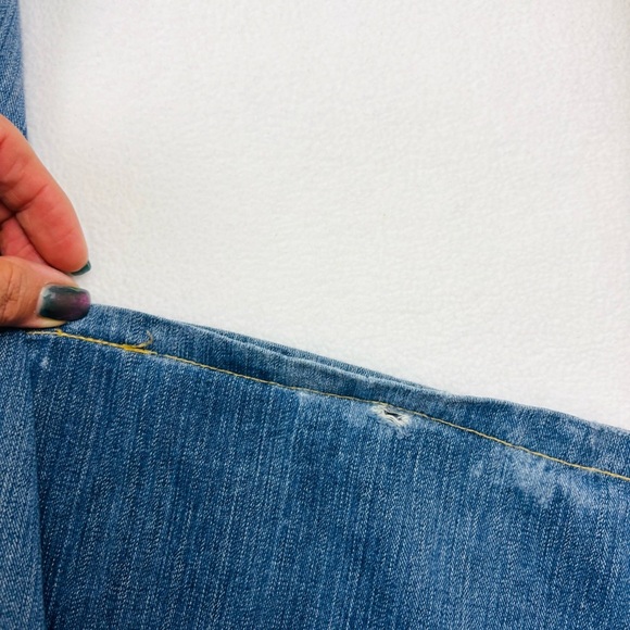 Adriano Goldschmied The Symbol Button Fly Faded Straight Leg Jeans (31/32) - Picture 7 of 16